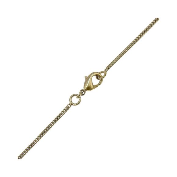 Pre Loved Chanel CC Logo Pendant Necklace Black Crystal Women Gold - Picture 5 of 6